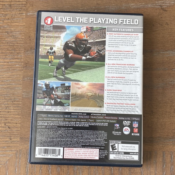 Original "Madden 2009" PlayStation 2 Game - Picture 2 of 6